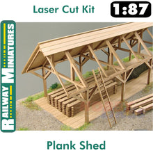 Load image into Gallery viewer, PLANK SHED kit HO 1:87 Vessel RAILWAY MINIATURES 038
