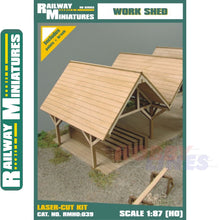 Load image into Gallery viewer, WORK SHED kit HO 1:87 Vessel RAILWAY MINIATURES 039
