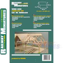 Load image into Gallery viewer, WORK SHED kit HO 1:87 Vessel RAILWAY MINIATURES 039
