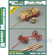 HORSE BARREL WAGON & CART RUNNING GEAR kit HO 1:87 Vessel RAILWAY MINIATURES 040