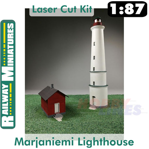 MARJANIEMI LIGHTHOUSE kit Finland HO 1:87 Vessel RAILWAY MINIATURES 044