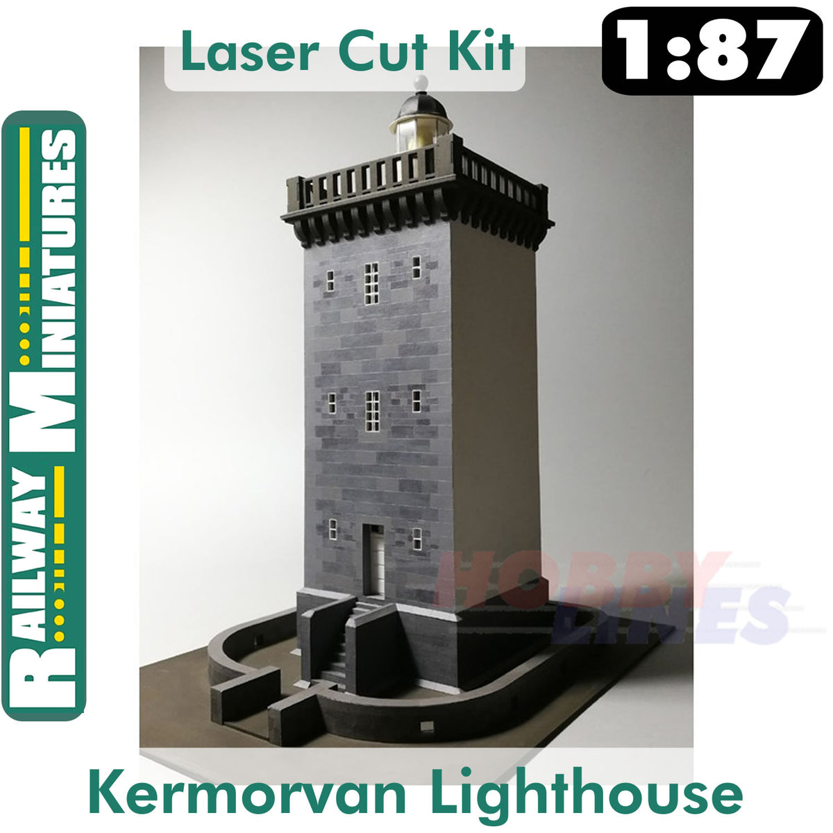 KERMORVAN LIGHTHOUSE kit France HO 1:87 Vessel RAILWAY MINIATURES 046 ...