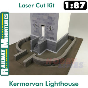 KERMORVAN LIGHTHOUSE kit France HO 1:87 Vessel RAILWAY MINIATURES 046