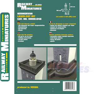 KERMORVAN LIGHTHOUSE kit France HO 1:87 Vessel RAILWAY MINIATURES 046