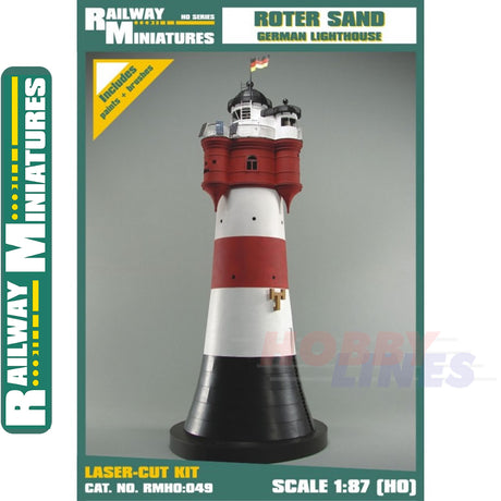 ROTER SAND LIGHTHOUSE kit Germany HO 1:87 Vessel RAILWAY MINIATURES 049