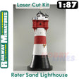 ROTER SAND LIGHTHOUSE kit Germany HO 1:87 Vessel RAILWAY MINIATURES 049