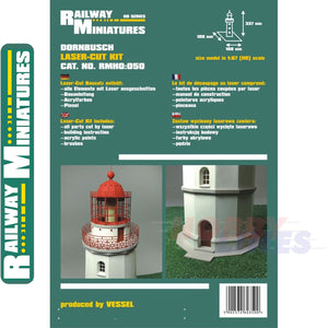 DORNBUSCH LIGHTHOUSE kit Germany HO 1:87 Vessel RAILWAY MINIATURES 050