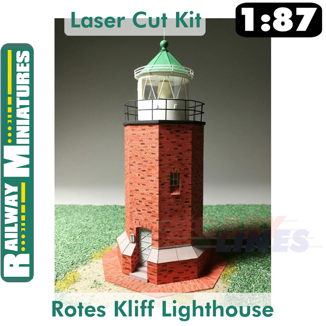 ROTES KLIFF LIGHTHOUSE kit Germany HO 1:87 Vessel RAILWAY MINIATURES 052