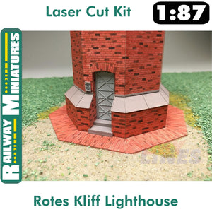 ROTES KLIFF LIGHTHOUSE kit Germany HO 1:87 Vessel RAILWAY MINIATURES 052