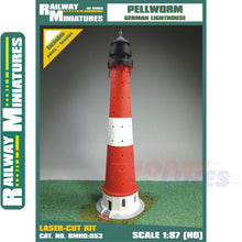 Load image into Gallery viewer, PELLWORM LIGHTHOUSE kit Germany HO 1:87 Vessel RAILWAY MINIATURES 053
