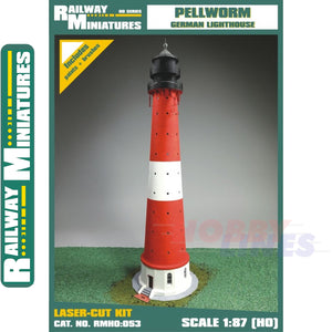 PELLWORM LIGHTHOUSE kit Germany HO 1:87 Vessel RAILWAY MINIATURES 053