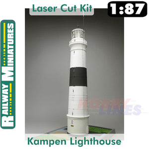 KAMPEN LIGHTHOUSE kit Germany HO 1:87 Vessel RAILWAY MINIATURES 054