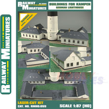 Load image into Gallery viewer, BUILDINGS FOR KAMPEN LIGHTHOUSE kit Germany HO1:87 Vessel RAILWAY MINIATURES 055
