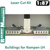 BUILDINGS FOR KAMPEN LIGHTHOUSE kit Germany HO1:87 Vessel RAILWAY MINIATURES 055