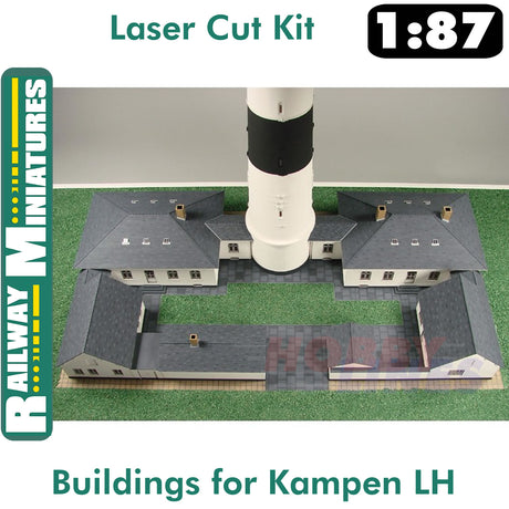 BUILDINGS FOR KAMPEN LIGHTHOUSE kit Germany HO1:87 Vessel RAILWAY MINIATURES 055