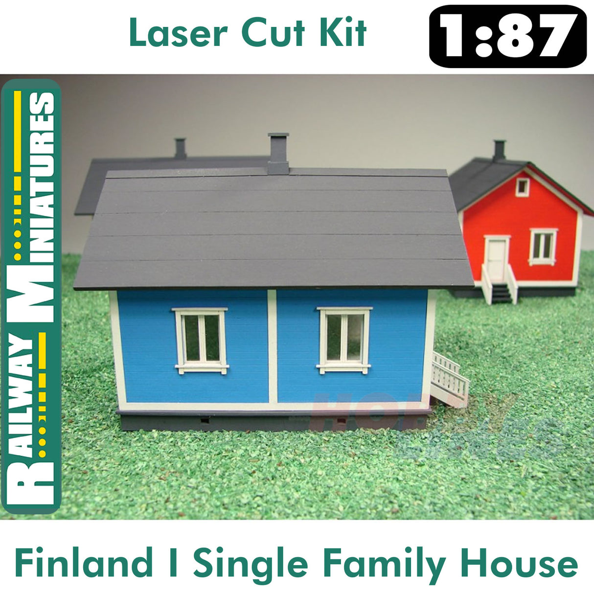 FINLAND 1 SINGLE FAMILY HOUSE kit HO 1:87 Vessel RAILWAY MINIATURES 056