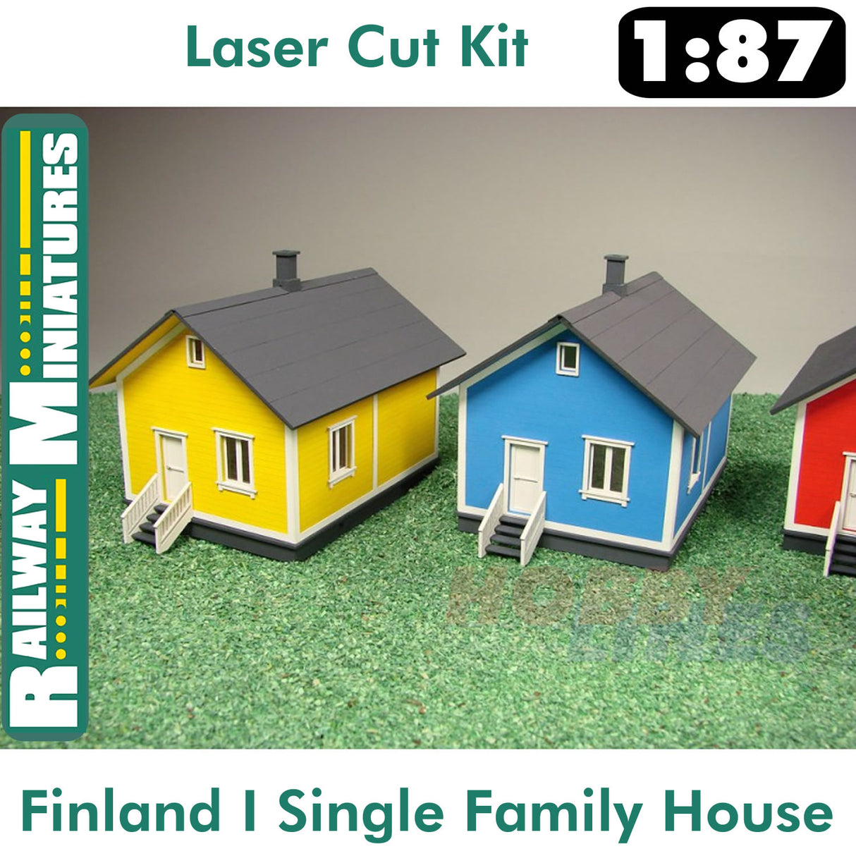 FINLAND 1 SINGLE FAMILY HOUSE kit HO 1:87 Vessel RAILWAY MINIATURES 056