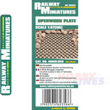 OPENWORK PLATE kit HO 1:87 Vessel RAILWAY MINIATURES 058