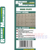 ROAD PLATE kit HO 1:87 Vessel RAILWAY MINIATURES 059