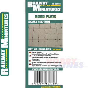 ROAD PLATE kit HO 1:87 Vessel RAILWAY MINIATURES 059