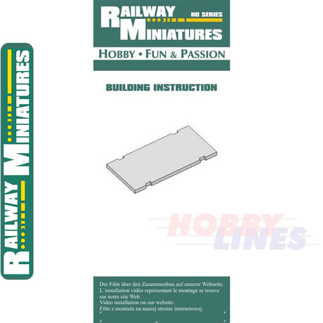 ROAD PLATE kit HO 1:87 Vessel RAILWAY MINIATURES 059