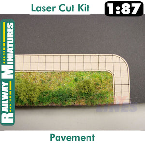 PAVEMENT kit HO 1:87 Vessel RAILWAY MINIATURES 060