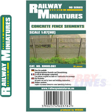 Load image into Gallery viewer, CONCRETE FENCE SEGMENTS kit HO 1:87 Vessel RAILWAY MINIATURES 061

