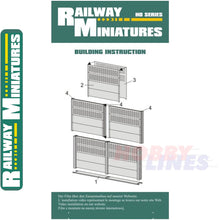 Load image into Gallery viewer, CONCRETE FENCE SEGMENTS kit HO 1:87 Vessel RAILWAY MINIATURES 061
