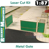 METAL GATE kit HO 1:87 Vessel RAILWAY MINIATURES 062