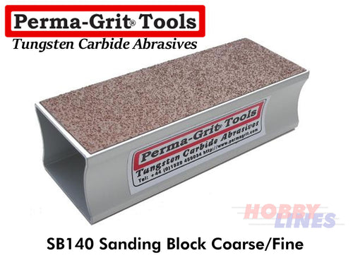 Perma-Grit SB140 SANDING BLOCK 140mm Coarse/Fine Double Sided Tungsten Carbide