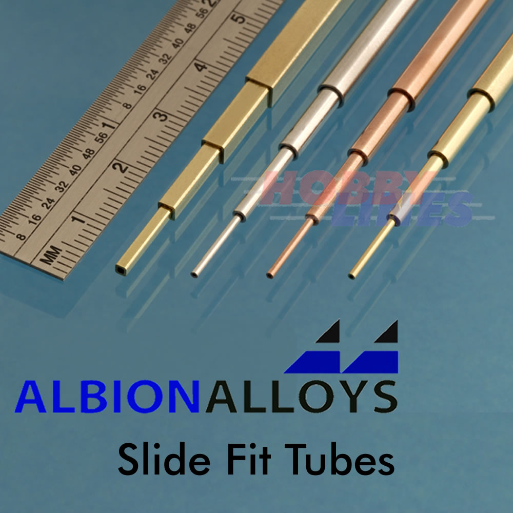 Slide Fit Tubes Selection Packs ALBION ALLOYS Precision Metal Various Sizes SFT