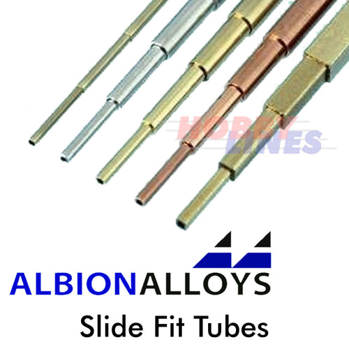 Slide Fit Tubes Selection Packs ALBION ALLOYS Precision Metal Various Sizes SFT