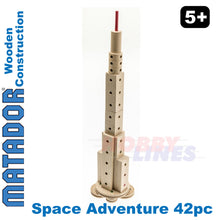 Load image into Gallery viewer, Matador Space Explorer Wood Construction Set Building Blocks Bricks 42pc age 5+
