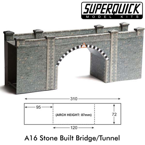 STONE BRIDGE 1:72 Scale OO HO Gauge Railways Building Series A A16 SuperQuick