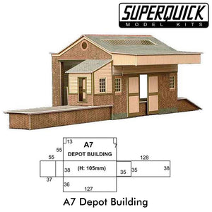 GOODS DEPOT A7 Brick 1:72 OO kit Gauge Railways Building Series A A07 SuperQuick