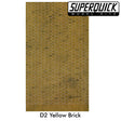 Building Paper YELLOW BRICK D2 1:72 scale OO/HO Gauge Pack 6 D02 SuperQuick
