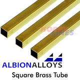 Square Brass Tube ALBION ALLOYS Precision Metal Model Various Sizes SSBM SBM