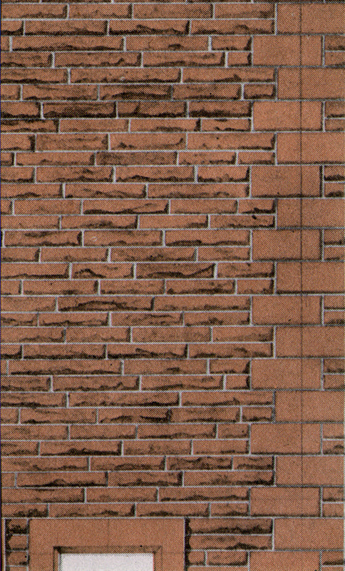 Building Paper RED SANDSTONE COURSERS 1:72 OO/HO gauge Pack 6 D11 SuperQuick