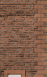 Building Paper RED SANDSTONE COURSERS 1:72 OO/HO gauge Pack 6 D11 SuperQuick