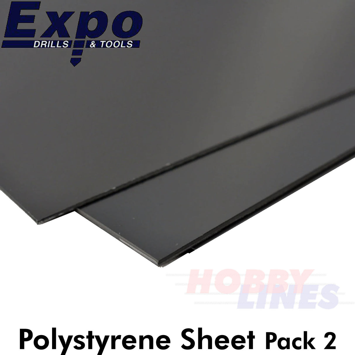 STYRENE SHEET BLACK 0.50-2.00mm 457x330mm A3 polystyrene plastic ABS Expo Tools