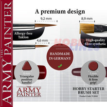 Load image into Gallery viewer, HOBBY STARTER BRUSH SET Rotmarder Sable Paint Brushes The Army Painter TL5043p
