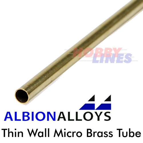 Thinwall Micro Brass Tube ALBION ALLOYS Precision Metal Model Various Sizes MT