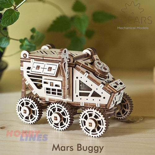 MARS BUGGY Space SciFi Wood Construction Mechanical Puzzle 3D kit uGears 70134