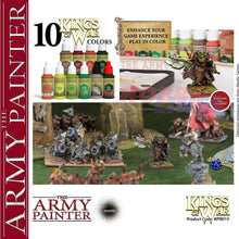 Load image into Gallery viewer, Kings of War GREENSKINS PAINT SET water based acrylics Army Painter WP8014P
