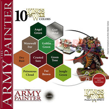 Load image into Gallery viewer, Kings of War GREENSKINS PAINT SET water based acrylics Army Painter WP8014P
