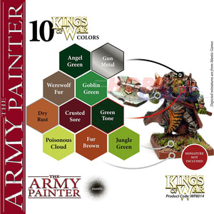 Kings of War GREENSKINS PAINT SET water based acrylics Army Painter WP8014P