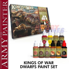 Load image into Gallery viewer, Kings of War DWARF&#39;S PAINT SET water based acrylics Army Painter WP8015P
