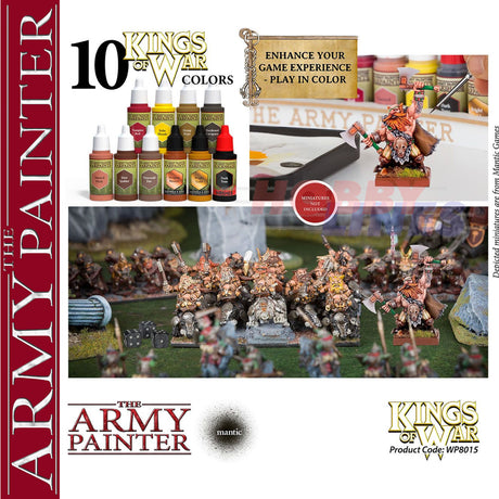 Kings of War DWARF'S PAINT SET water based acrylics Army Painter WP8015P