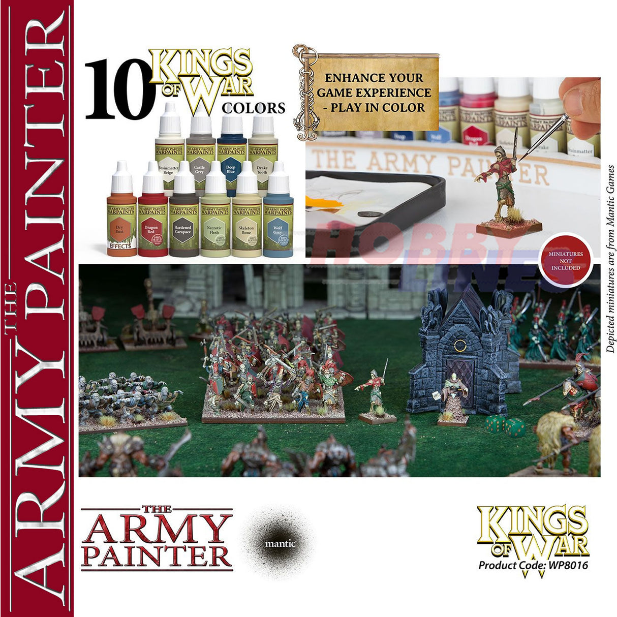 Kings of War UNDEAD PAINT SET water based acrylics Army Painter WP8016P