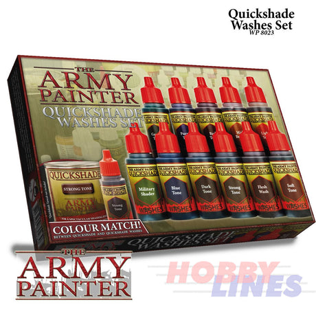 Quickshade Washes Set War paints water based acrylics The Army Painter WP8023P